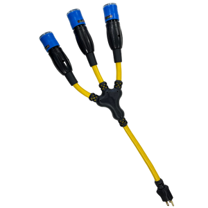 Click-to-Lock 3-Outlet Locking Extension Cord Adapter