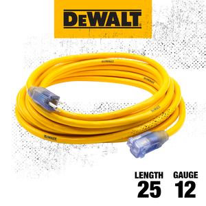 DEWALT Outdoor Dual Lighted Extension Cord