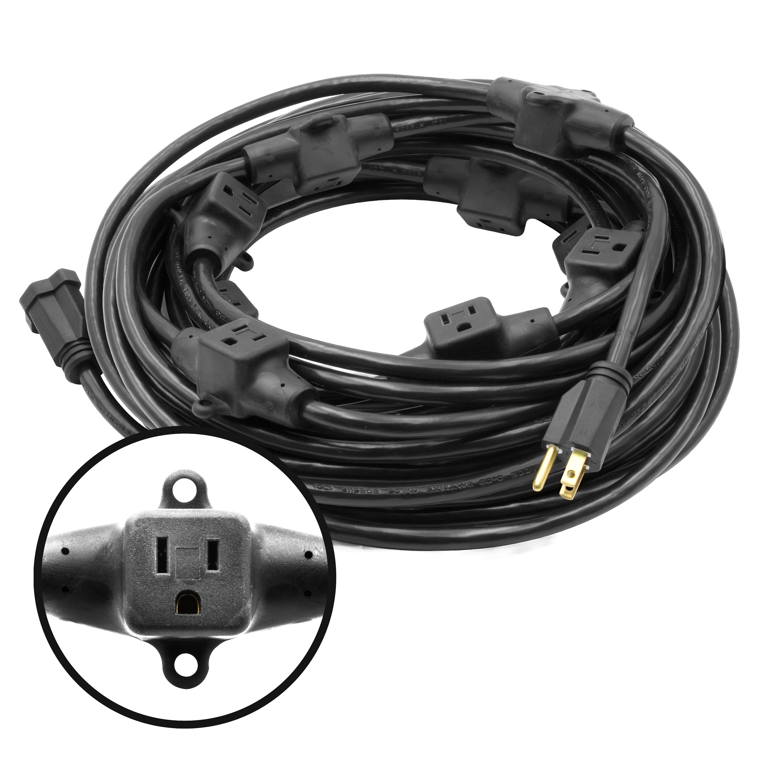 52 Foot 11 Multi-Outlet Extension Cord