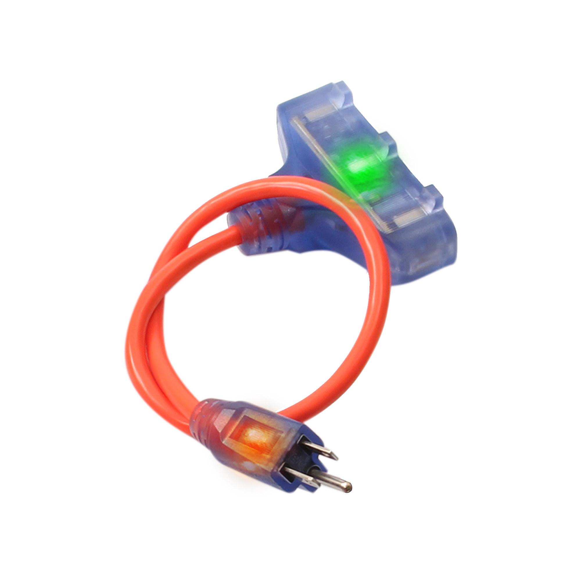 Lighted 3Outlet Extension Cord Adapters Bad Ass Extension Cords