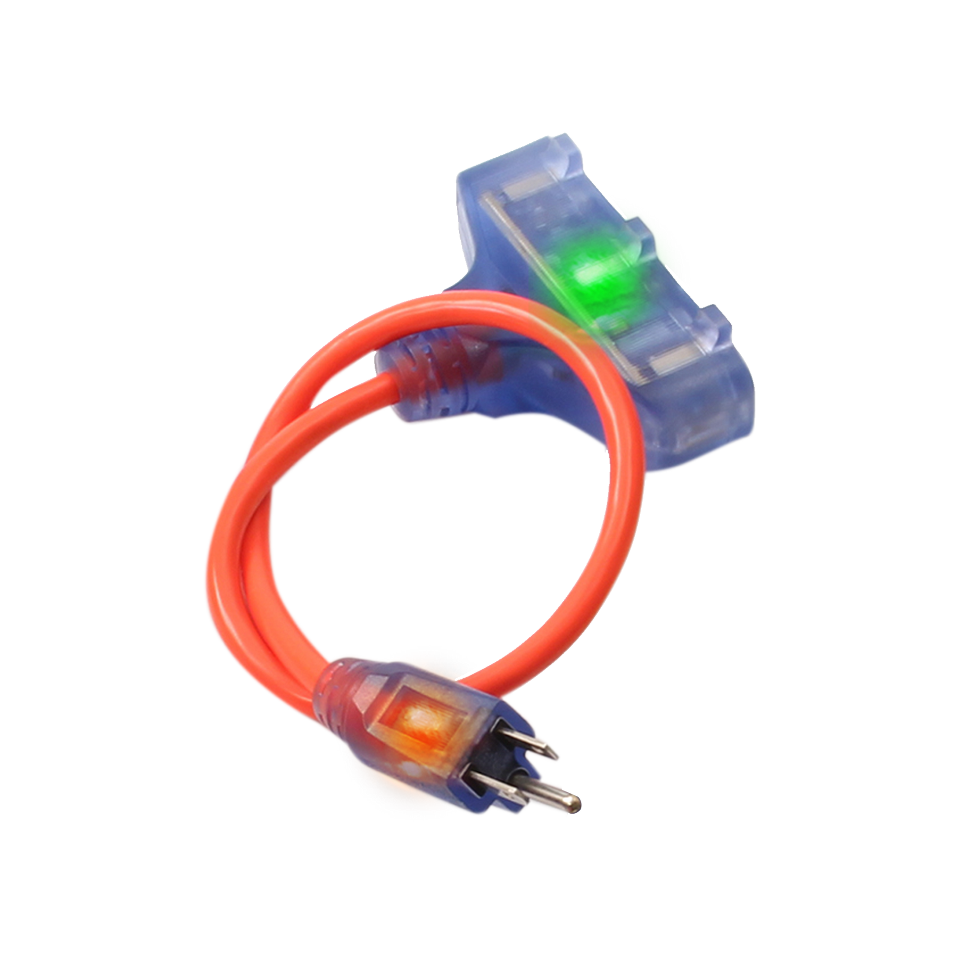 Lighted 3-Outlet Extension Cord Adapters | – Bad Ass Extension Cords