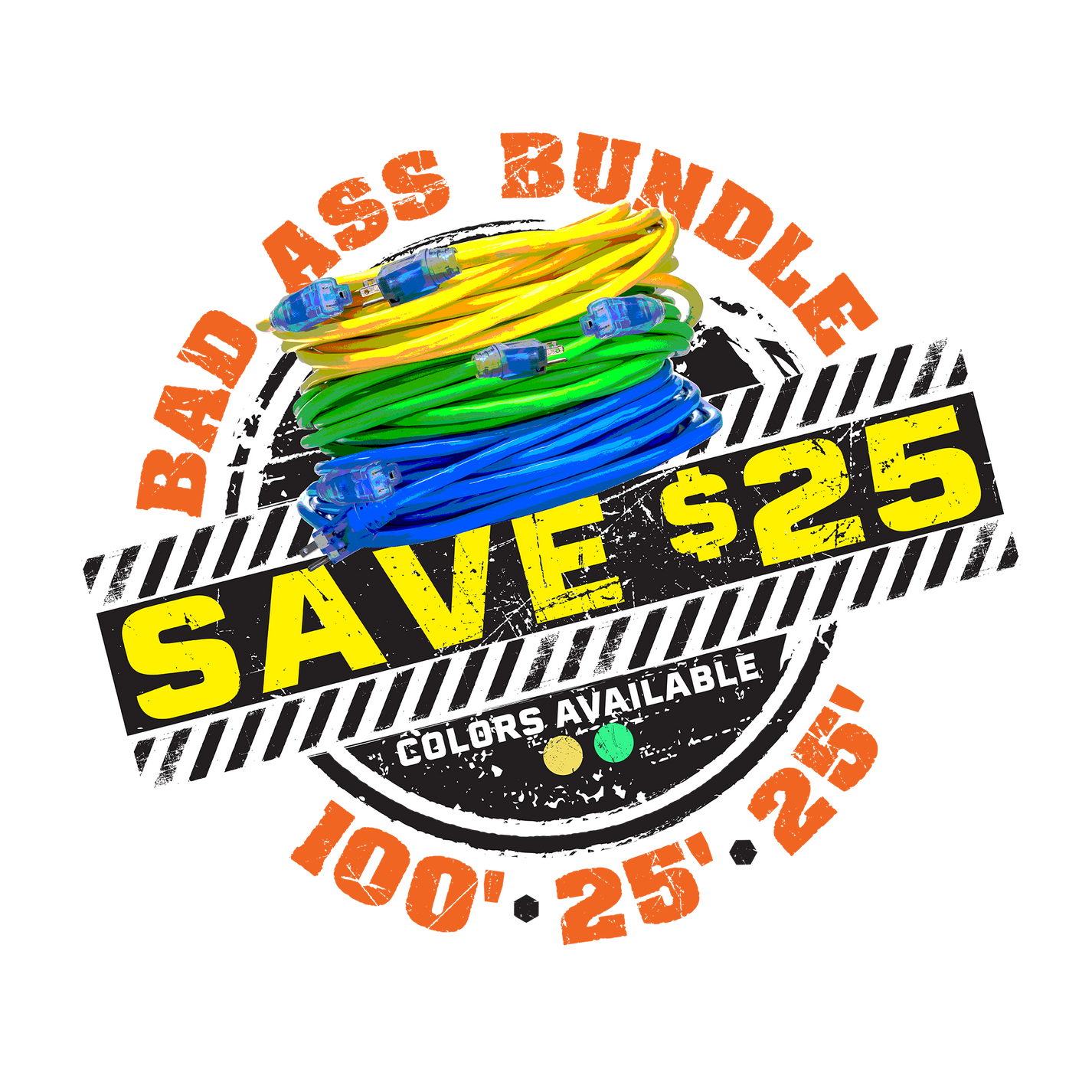 Outdoor Cord Bundle Bad Ass Extension Cords