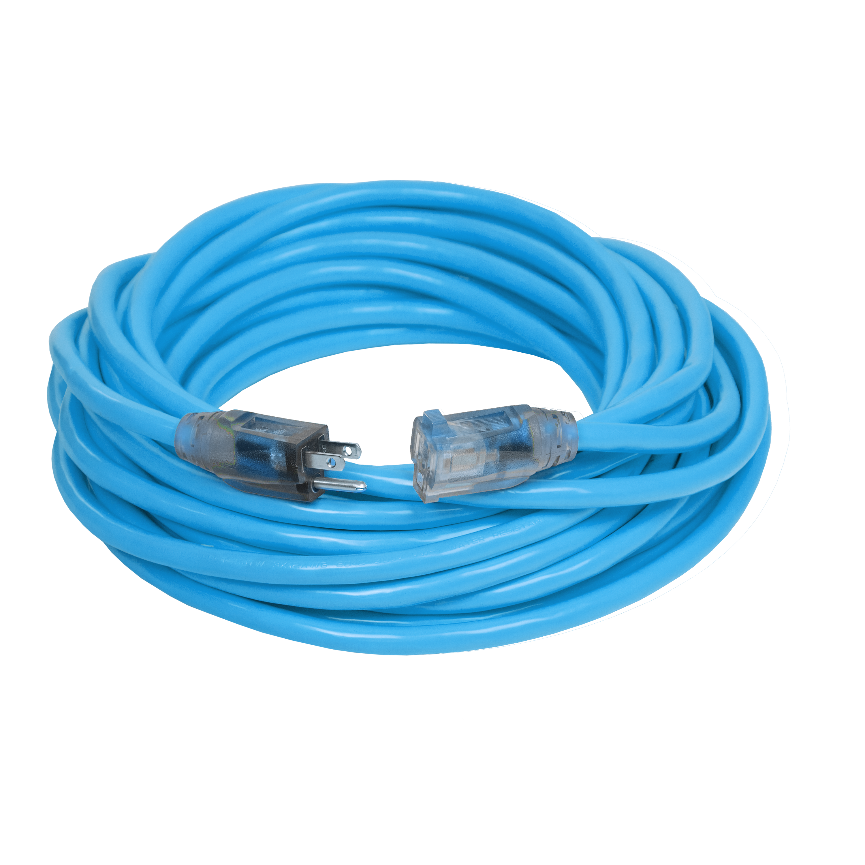 100' Cold Weather Dual Lighted Extension Cord w/ Safety CGM