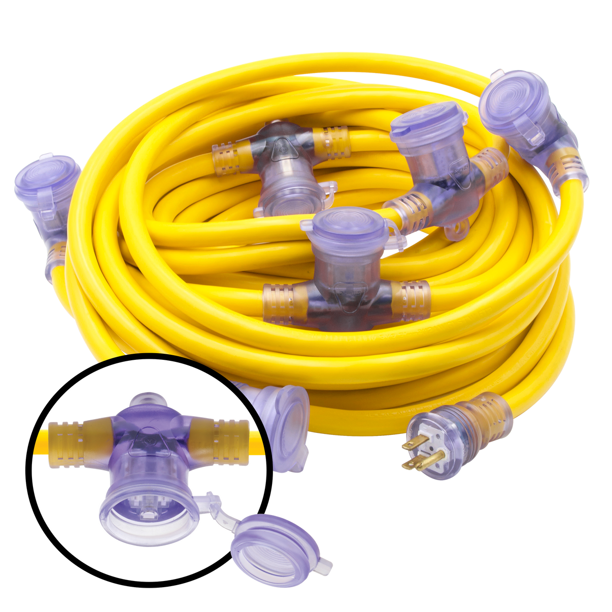 Pro Cap 6 MultiOutlet Outdoor Extension Cord Bad Ass Extension Cords