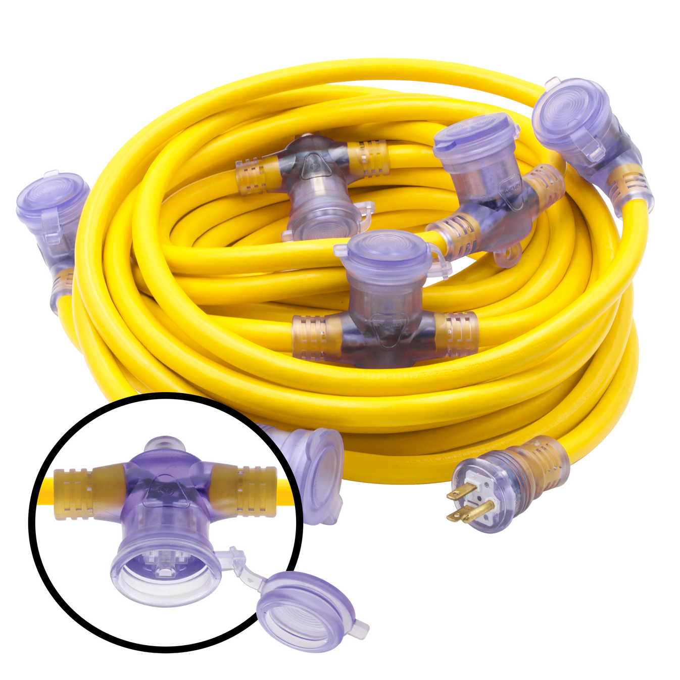Pro Cap 6 MultiOutlet Outdoor Extension Cord Bad Ass Extension Cords