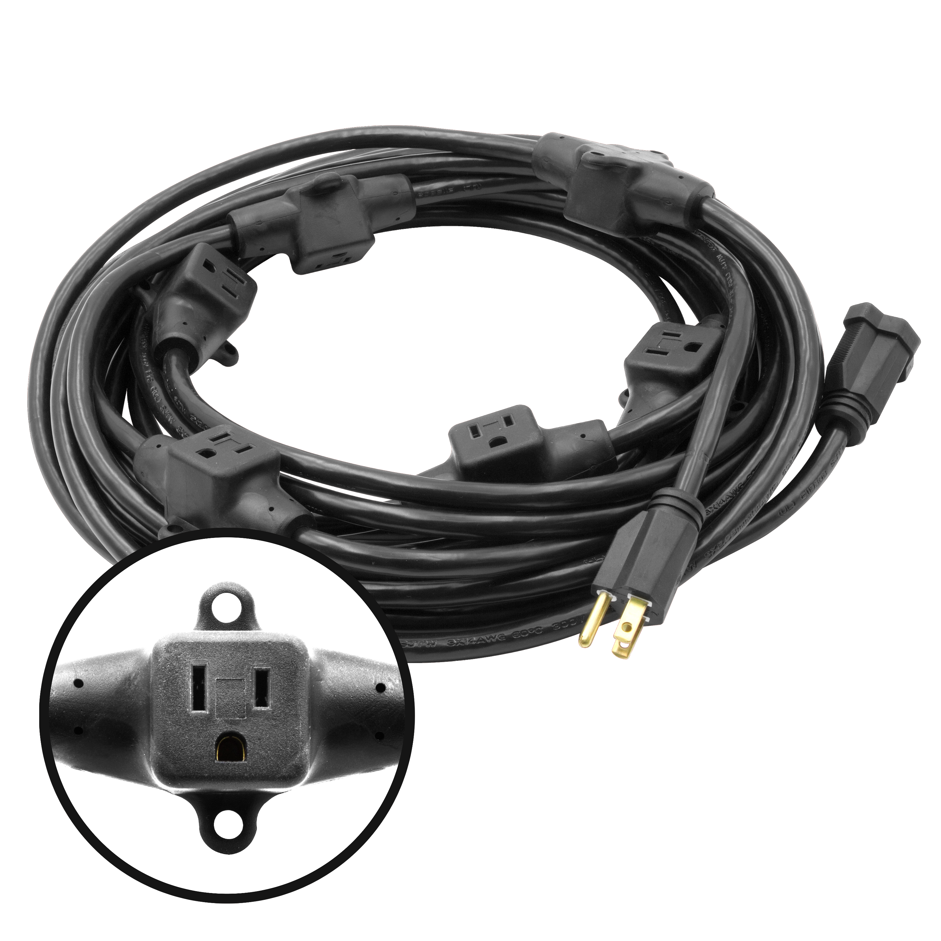 32 Foot 7 Multi-Outlet Extension Cord