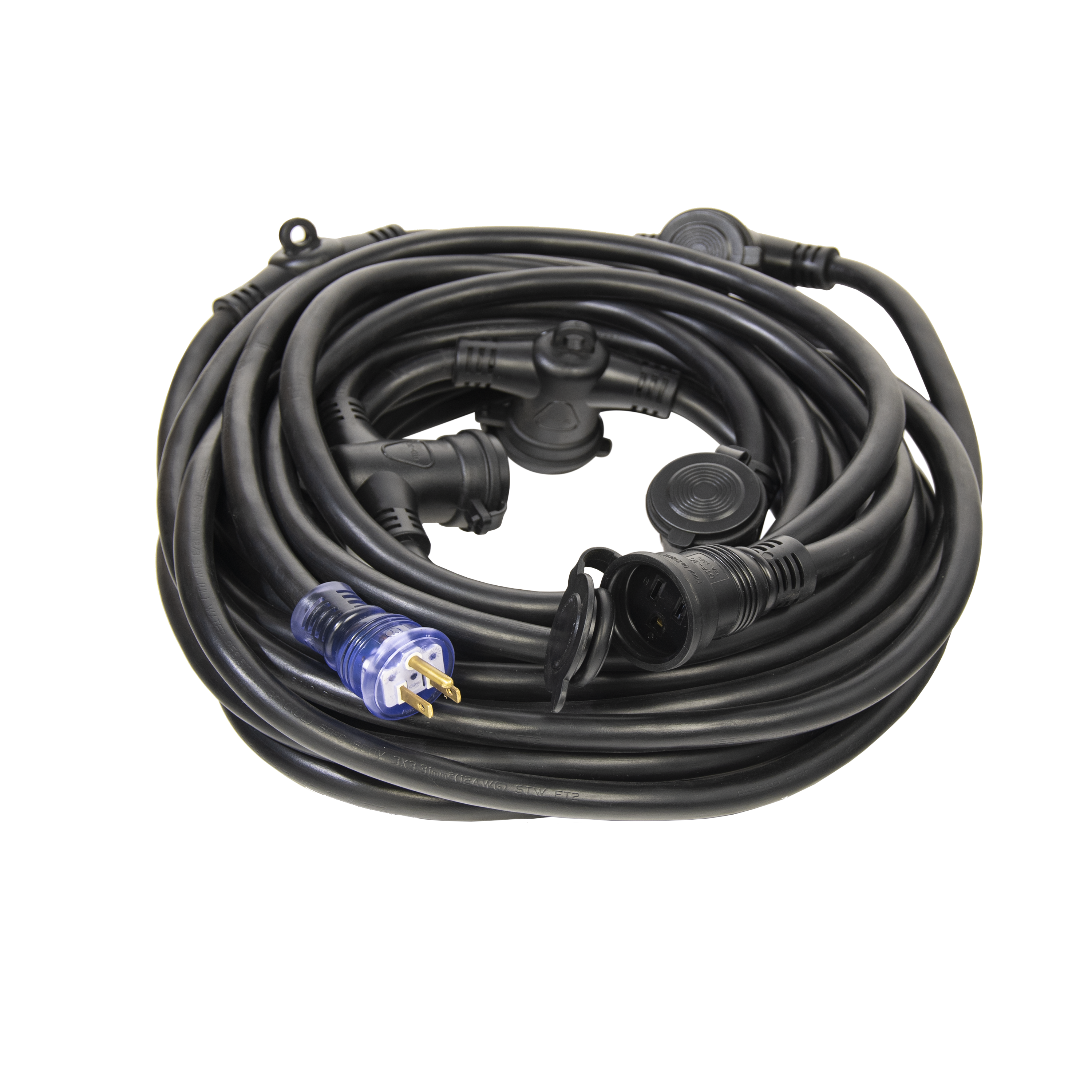 50 Foot Pro Cap 6 Multi-Outlet Single Lighted Extension Cord