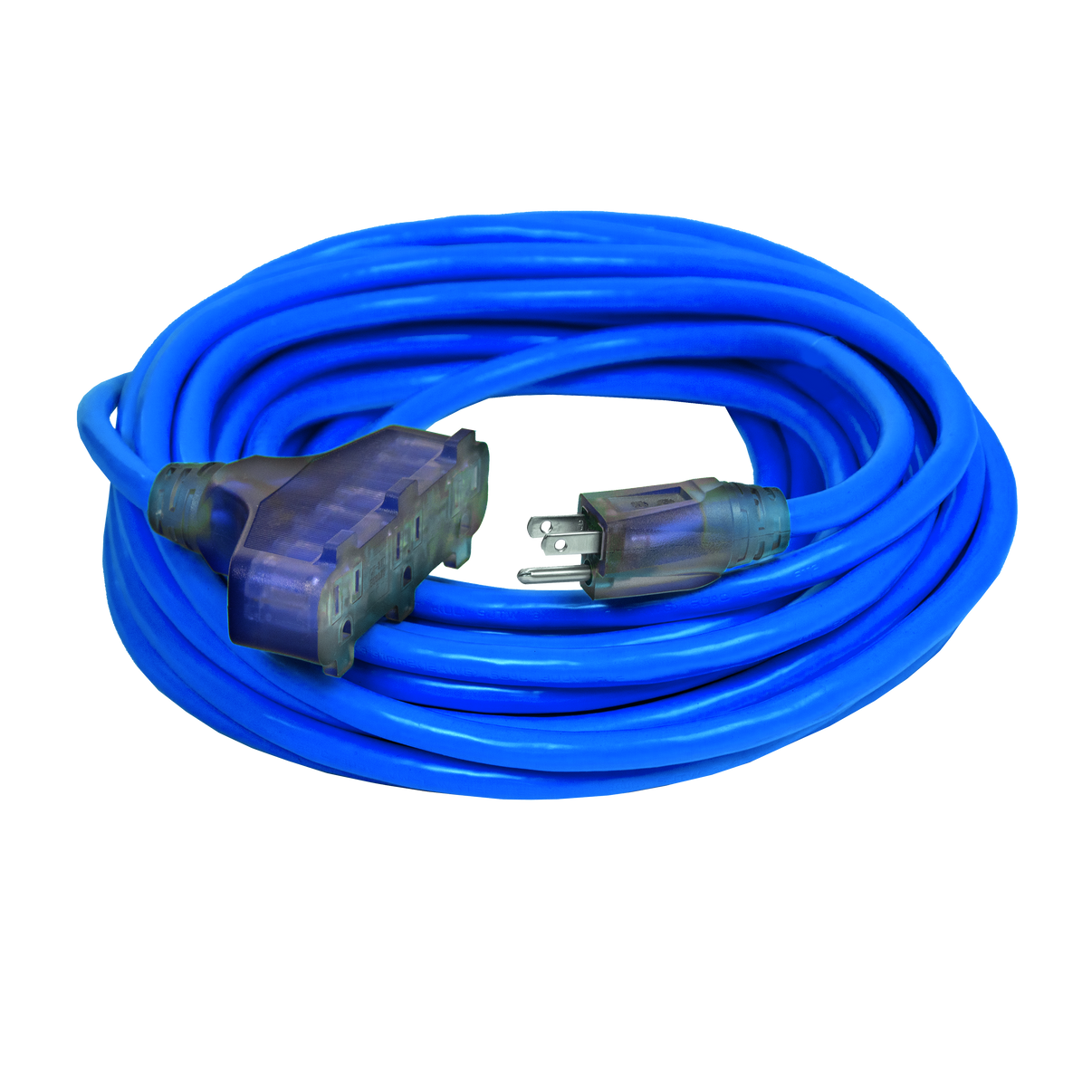 HeavyDuty Dual Lighted 3Outlet CGM Extension Cords Bad Ass
