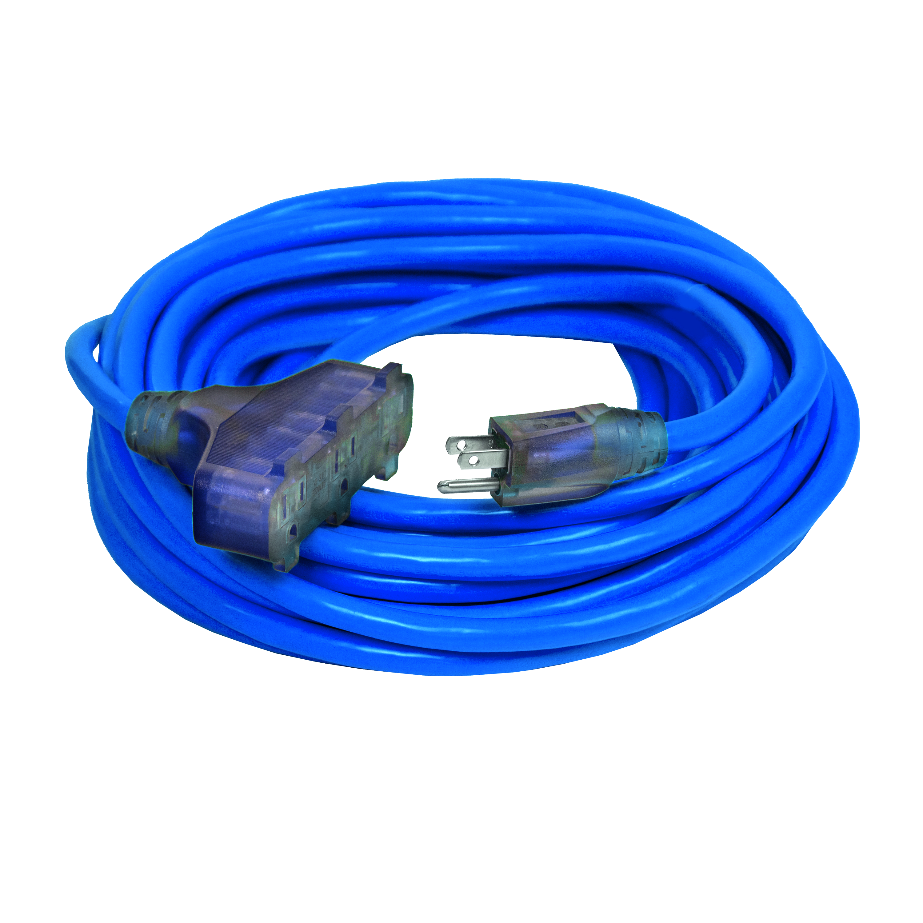 Heavy-Duty Dual Lighted 3-Outlet CGM Extension Cords | Bad Ass