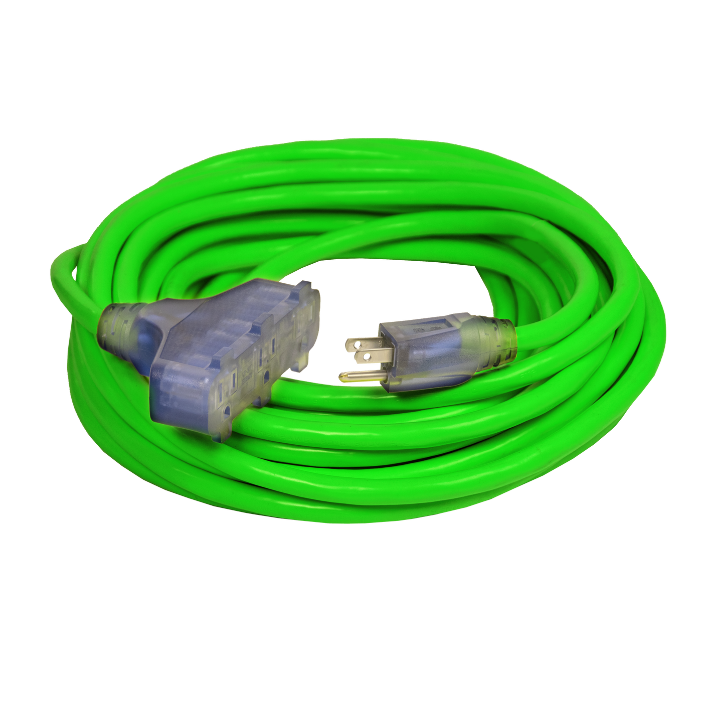 Outdoor Dual Lighted 3Outlet CGM Extension Cords Bad Ass Extension Cords