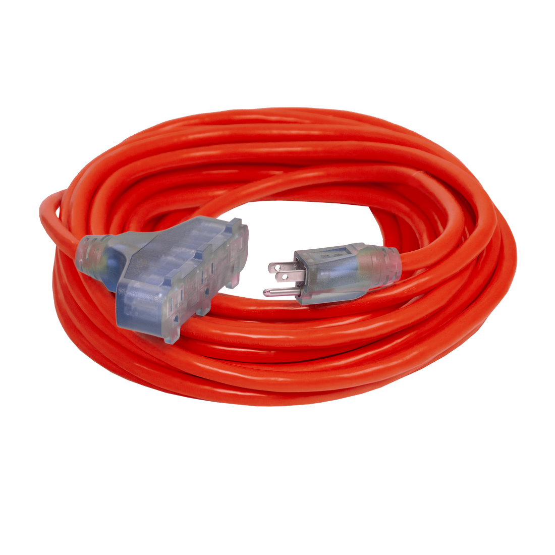 Outdoor Dual Lighted 3Outlet CGM Extension Cords Bad Ass Extension Cords