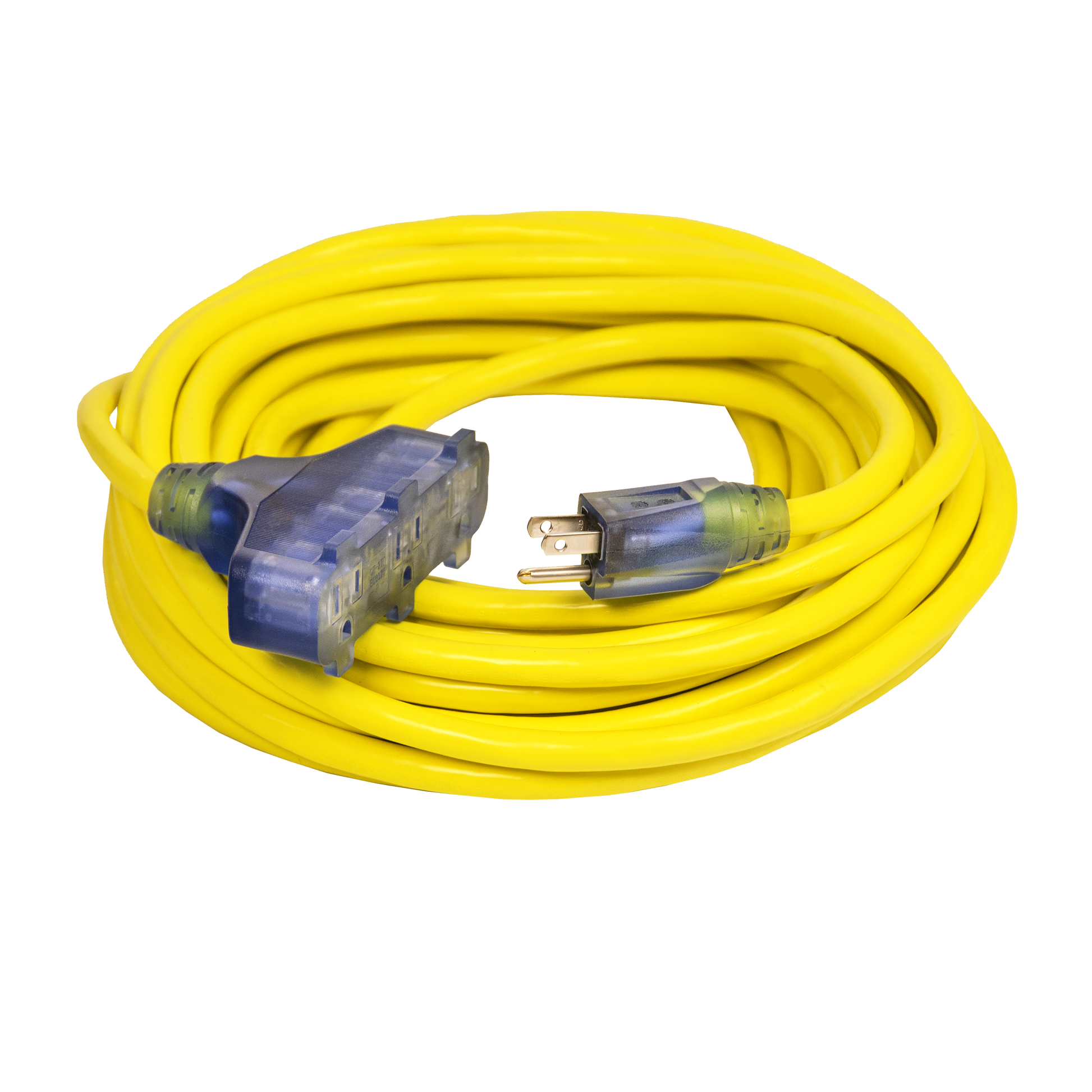 Pro Lock Extension Cord with CGM Yellow Lighted 50' 12/3 SJTW