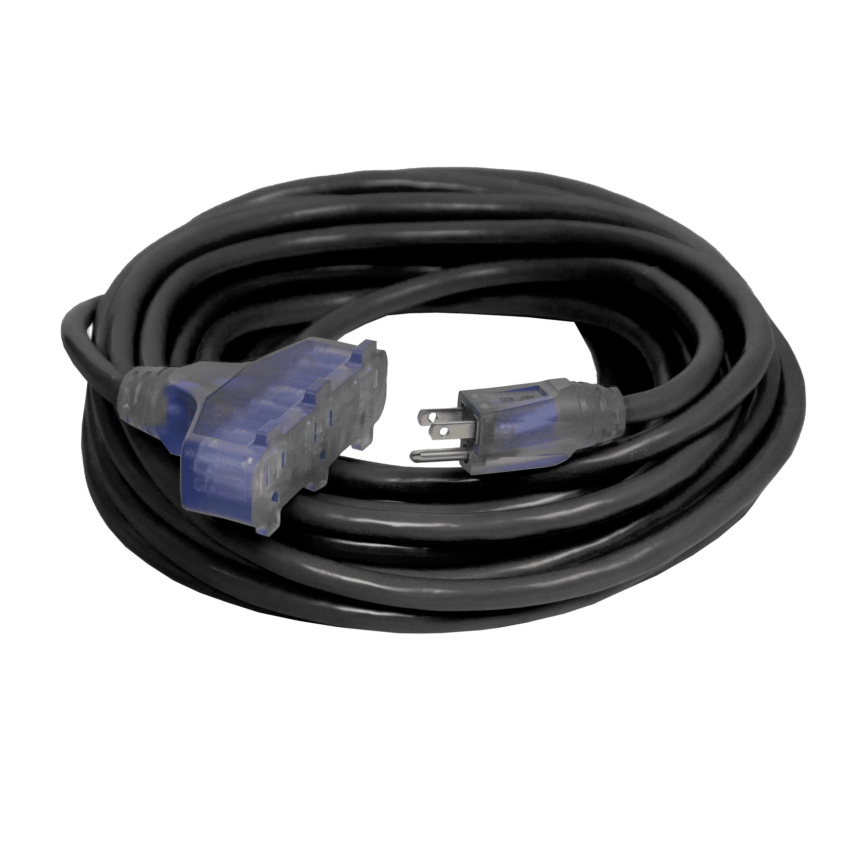 Outdoor Dual Lighted 3Outlet CGM Extension Cords Bad Ass Extension Cords