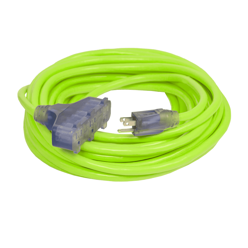 Outdoor Single Lighted 3Outlet Extension Cords Bad Ass Extension Cords